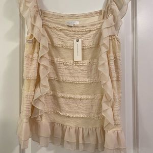 Eri and Ali NWT ruffle top size lrg